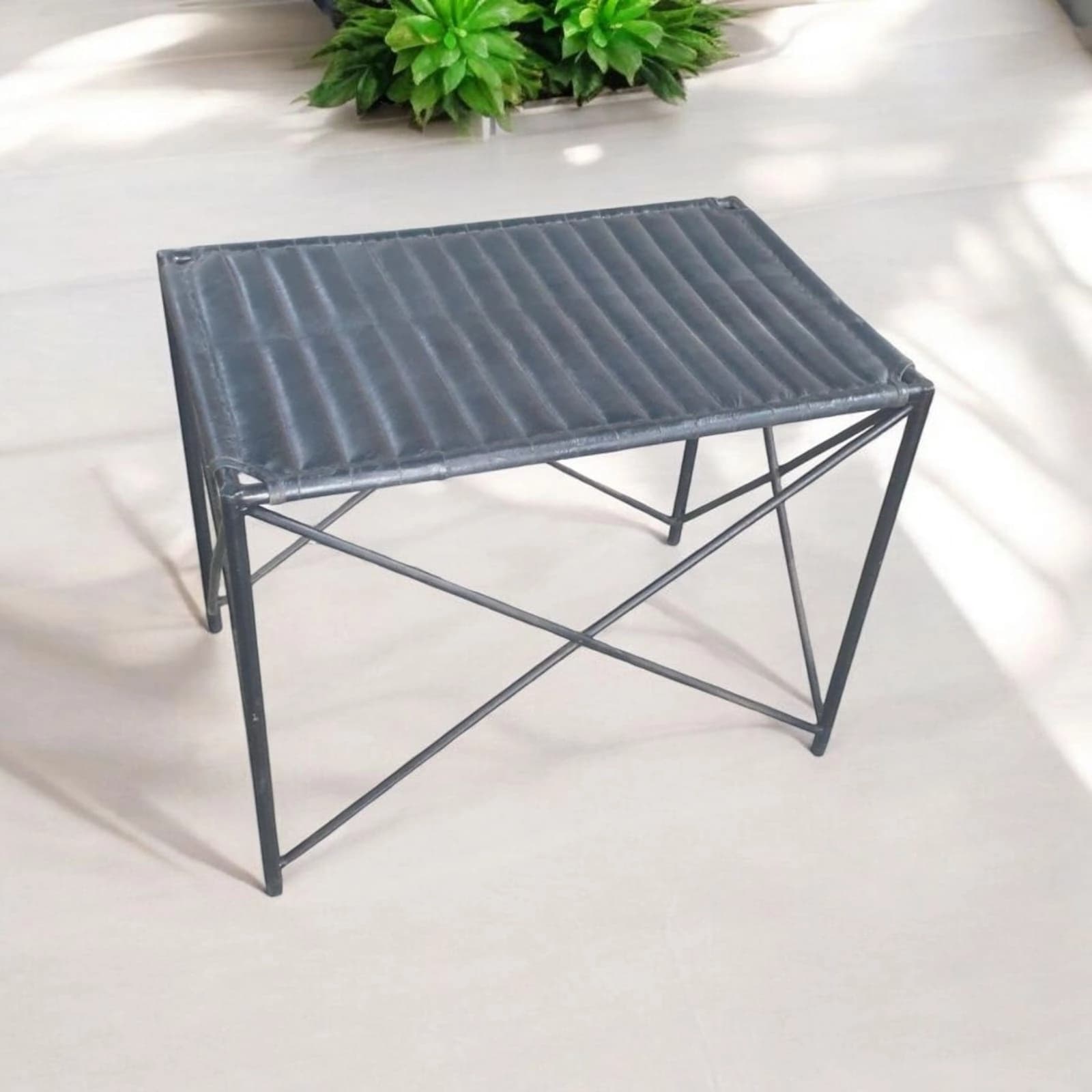 Modern Quilted Top Side Table