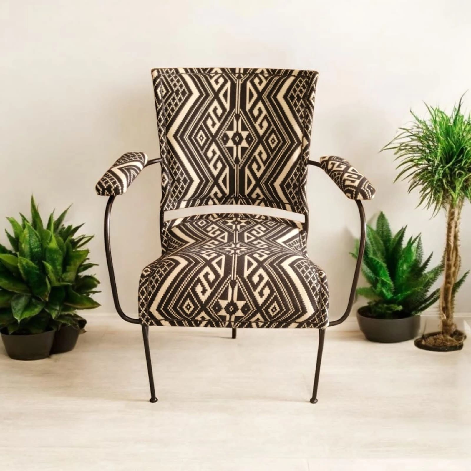 Boho Tribal Print Lounge Chair