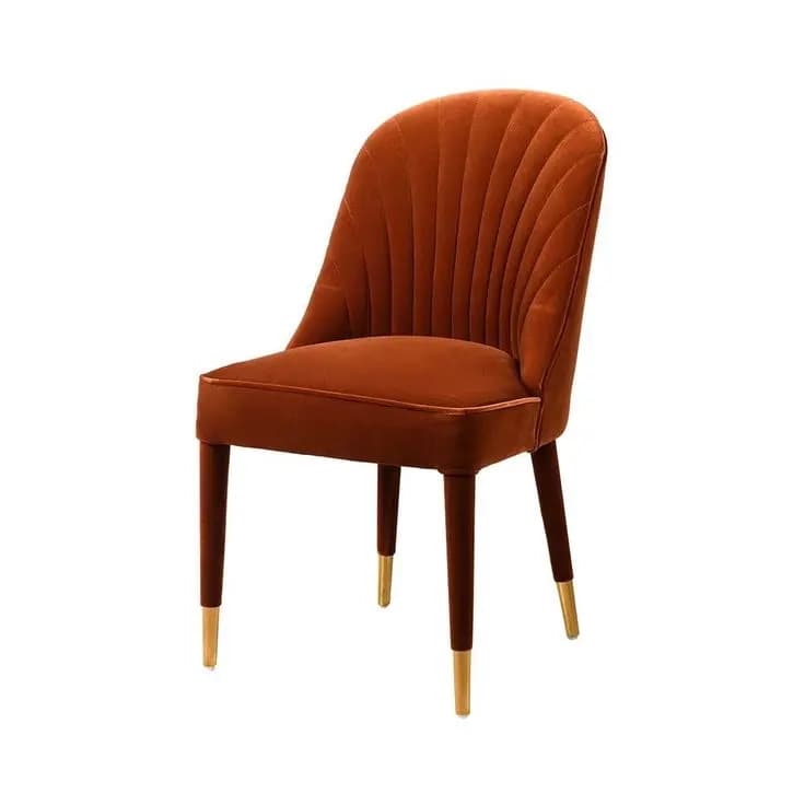 Brown Velvet Chair