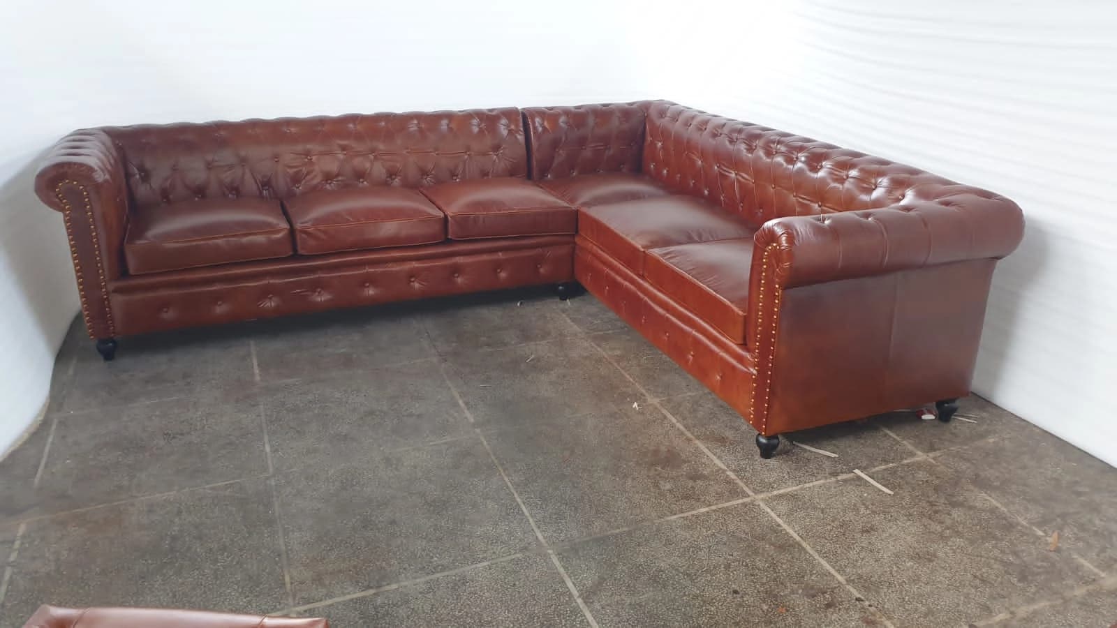 Vegan Leather Sofa Set