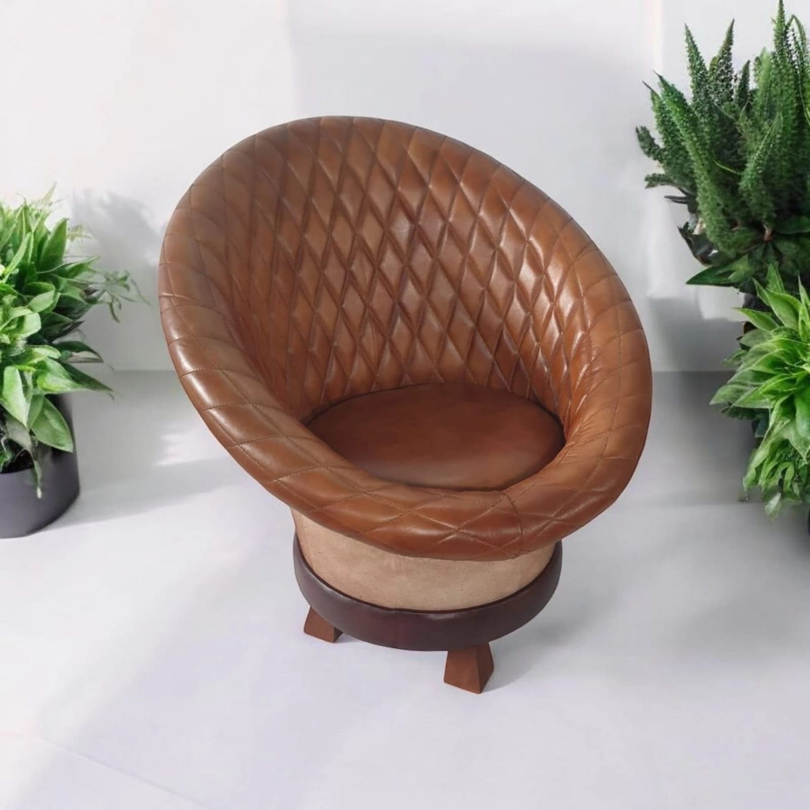 NIRVATATVA Barrel Accent Chair
