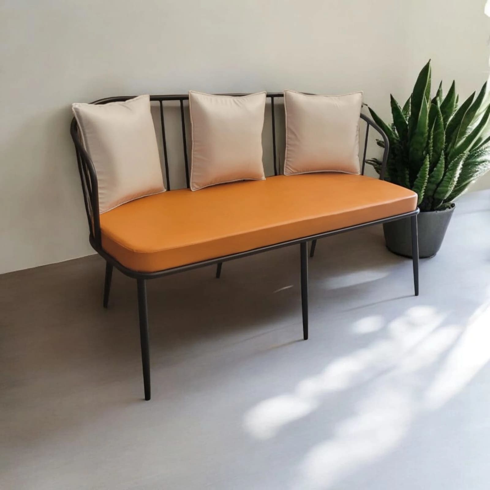NIRVATATVA Modern Three Seater Bench