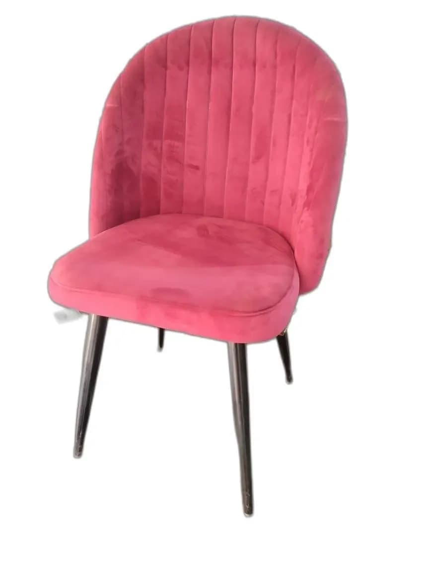 Blush Pink Velvet Accent Chair